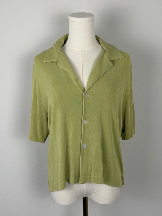 Chico's Tops - Chico’s Private Edition Light Green Button Top